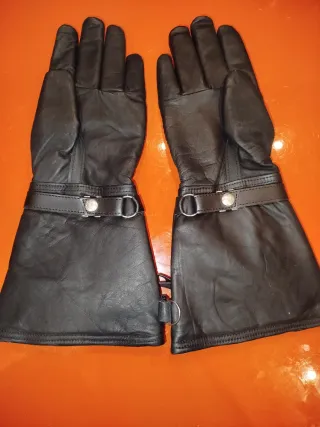Guantes vintage de cuero, para moto, Furygan.