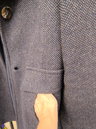 Chaquetón mujer marrón y morado