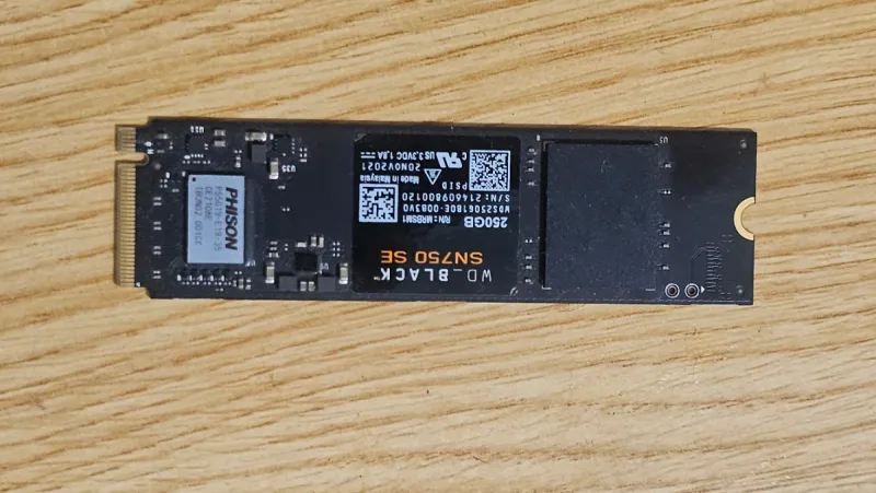 WD_BLACK SN750 SE 250GB M.2 NVMe SSD