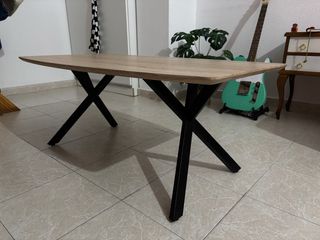 Mesa Centro Industrial Madera y Metal