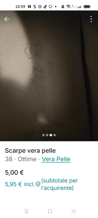 Scarpe vera pelle beige/turchese taglia 38