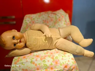 Bambola Minerva Germania anni '40 h.70cm