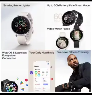 OnePlus Watch 3 43mm nuevo. Color Negro