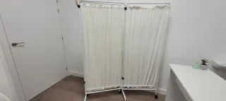 Biombo extensible 3 hojas con ruedas