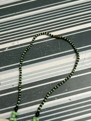 Collar vintage estilo Art Deco con piedras y plata