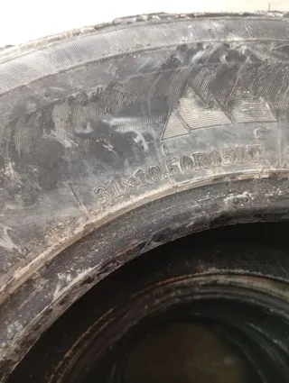 4 Neumáticos 31/10.5 R15 Casi Nuevos