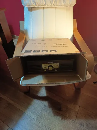 Tocadiscos Vintage Sunstech PXR32 Marrón