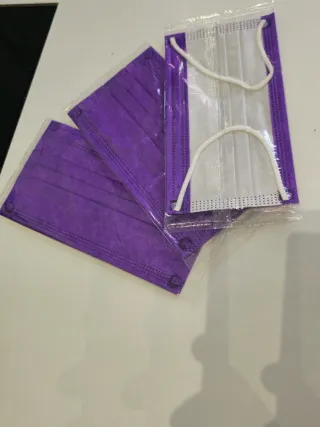 Mascarillas covod color Moradas