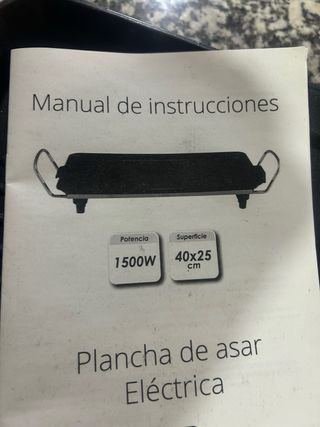 Plancha Eléctrica Asar Nueva