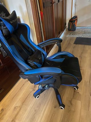 Silla Gamer Blitzwolf Azul y Negra