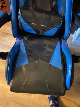 Silla Gamer Blitzwolf Azul y Negra