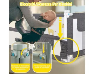 Barrera seguridad bebés(un lado) 180cm