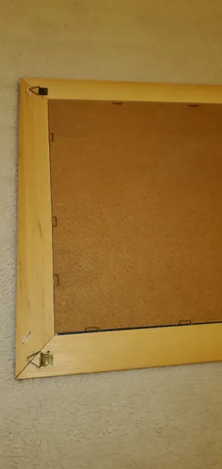 Specchio Vintage Legno Naturale Anni '70