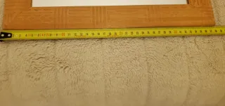 Specchio Vintage Legno Naturale Anni '70