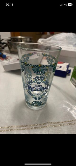 Bicchieri Birra Messina da collezione