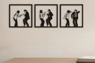 Pulp Fiction Wall Art - set 3 pezzi