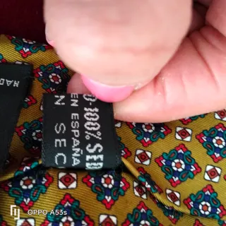 Corbata de caballero con estampado geométrico