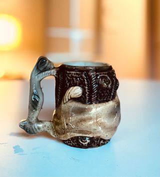 Jarra cerámica portuguesa conejo escultura