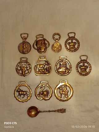 Lote Medallones Bronce/Latón Decorativos