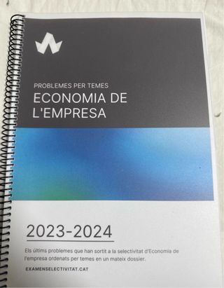 Libro para practicar economía de la empresa en la