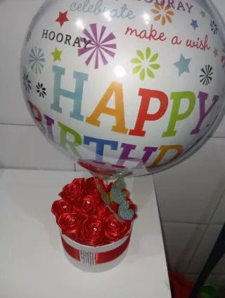 Ramo de flores de satén rosa y blanco o cualquier