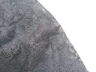 Pantalón Zara Balloon Encaje Negro Talla M