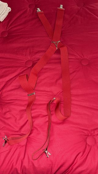 Tirantes de vestir rojos