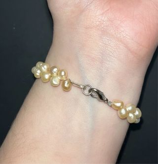 Pulsera de perlas rosadas