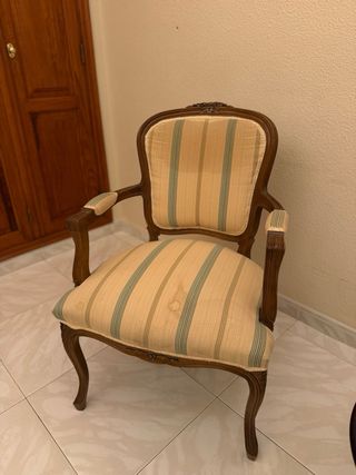 2 Sillones Clásicos Madera Maciza