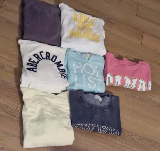 Lote 7 sudaderas chica tallas S a L diversas marca