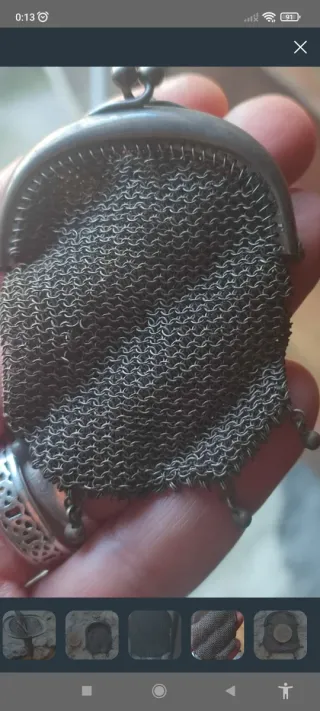 Monedero malla muy antigua de principios siglo