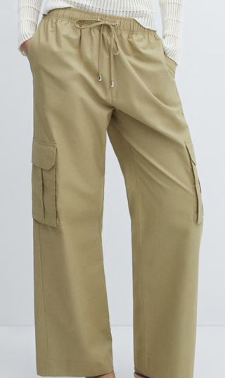 Pantalón cargo Mango cintura elástica