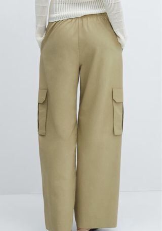 Pantalón cargo Mango cintura elástica