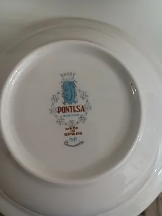 Fuente y 6 cuencos Pontesa Ironstone