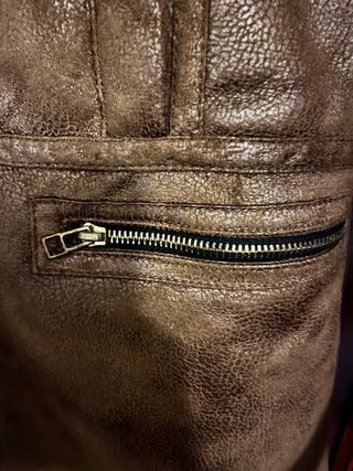 Abrigo marrón borreguito talla única.