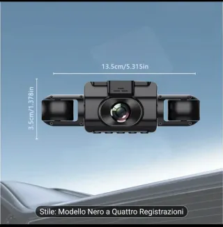 Dashcam 4 Lenti Auto Avanzata