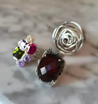 Anillos Plata Ley Diseños Variados