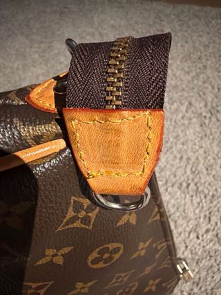 Borsa Louis Vuitton Monogram Marrone Dorato vintage