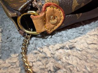 Borsa Louis Vuitton Monogram Marrone Dorato vintage