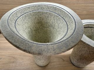 Vasi decorativi vintage in pietra minerale