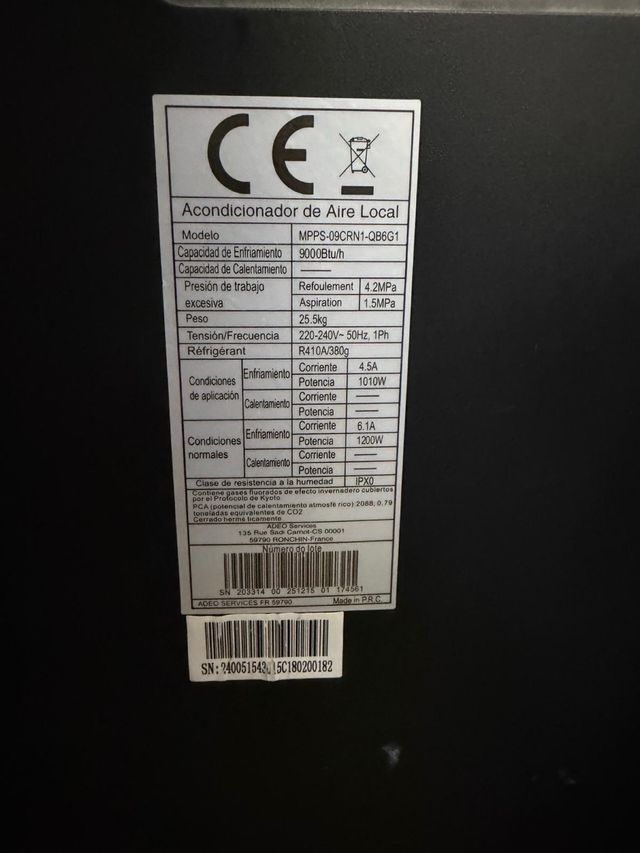 Aire Acondicionado Portátil