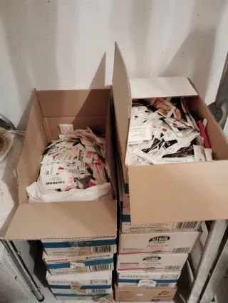 Confezioni di zucchero assortite