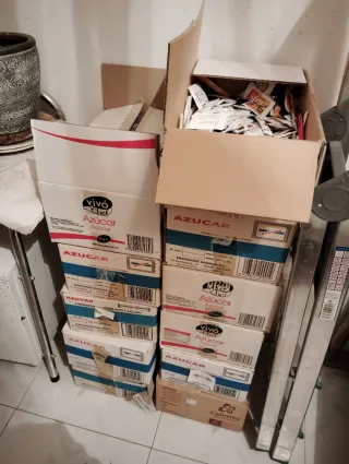 Confezioni di zucchero assortite