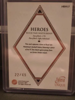 Parche Ruud van Nistelrooy Futera Usado