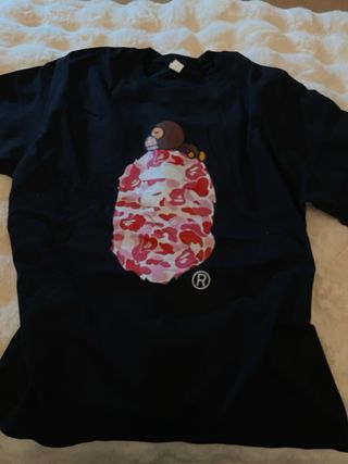 Maglietta A Bathing Ape Baby Milo Rosa M