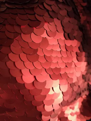 Bolso de lentejuelas rojo