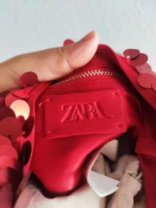 Bolso de lentejuelas rojo