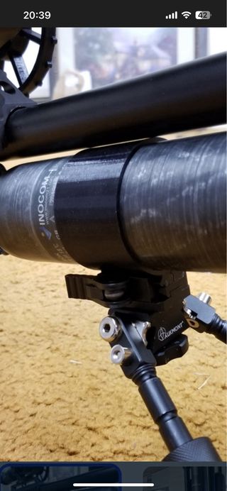 Adaptador Picatinny para botella de 60mm