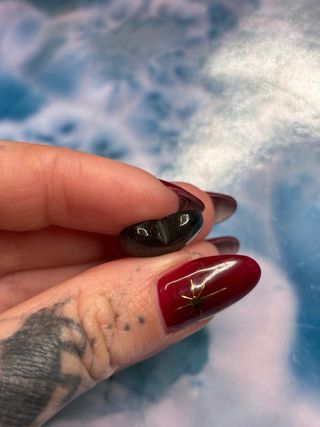 Corazón de Labradorita Azul Cabujón