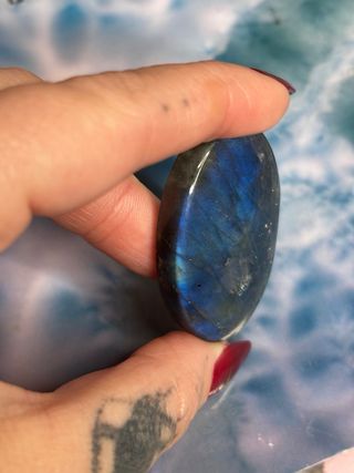 Cabujón Labradorita Azul Brillante